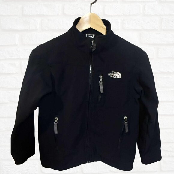 The North Face Kids Apex Softshell Jacket Black Size Small Unisex Warm Layering - Picture 1 of 9